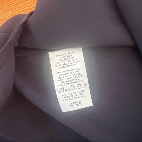 Ann Taylor Navy Blue Lace Trim Blouse – Size Small - Picture 5 of 11